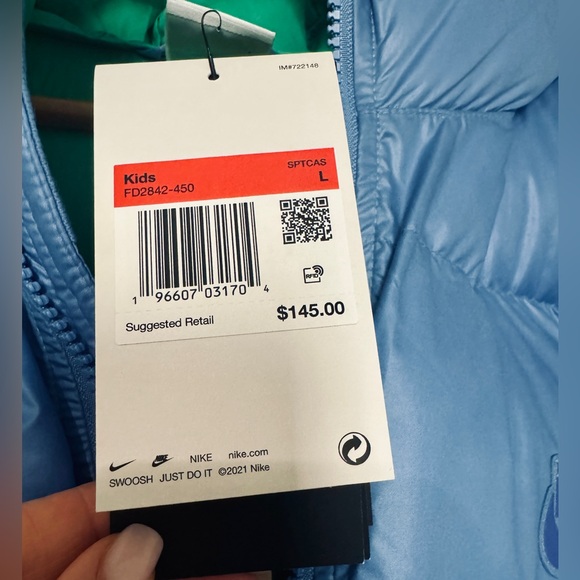 Nike Kids'SportswearTherma-FITRepelHeavyweight SyntheticFillEasyOnHoodedParka XL - Picture 8 of 8